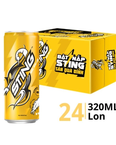 Nước tăng lực Sting nhân sâm (thùng 24 lon x 320ml)