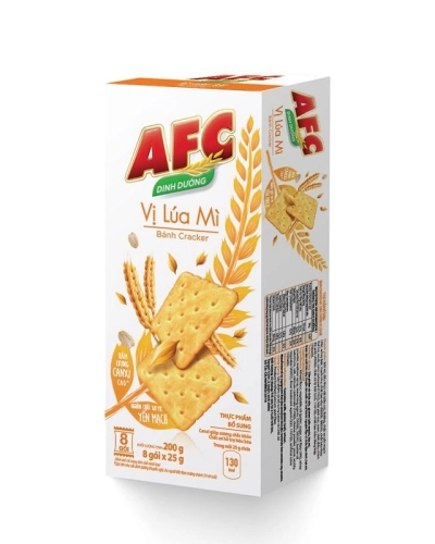 Bánh AFC vị lúa mì (hộp 8 gói x 25g)(200g)