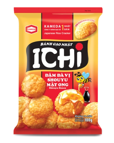 Bánh gạo Nhật Ichi vị Shouyu mật ong (gói x 100g)