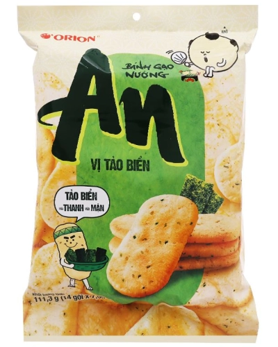 Bánh gạo AN vị tảo biển Orion ( gói x 111,3g )