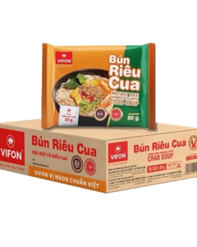 Bún riêu cua Vifon (thùng 30 gói x 80g)
