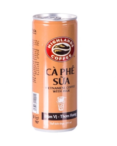 Cafe sữa Highlands Coffee (lon x 235ml)