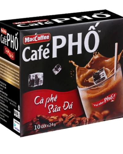 Cafe Phố sữa đá-Maccoffee (hộp 10 Gói*24g)