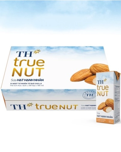 Sữa hạt hạnh nhân TH True Nut hộp 180ml (thùng 48 hộp x 180ml)