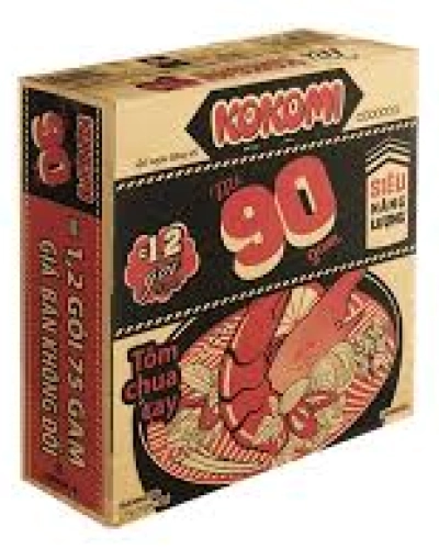 Mì Kokomi 90 tôm chua cay (thùng 30 gói x 90g)