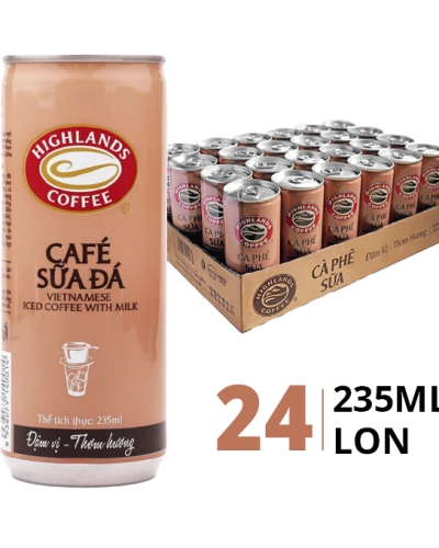 Cafe sữa Highlands Coffee (thùng 24 lon x 235ml)