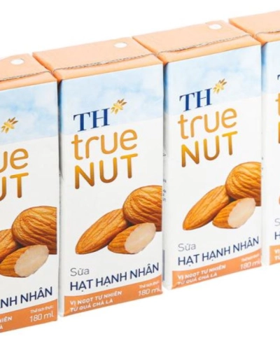 Sữa hạt hạnh nhân TH True Nut hộp 180ml (vỉ 4 hộp x 180ml)