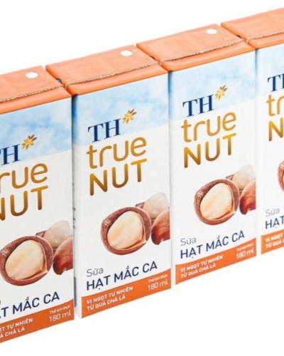 Sữa hạt macca TH True Nut hộp 180ml (vỉ 4 hộp x 180ml)
