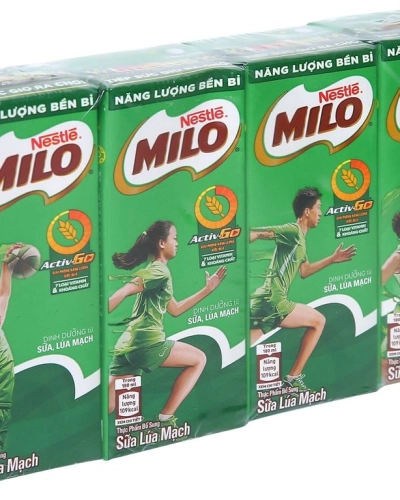 Sữa Nestle Milo lúa mạch (vỉ 4 hộp x 180ml)
