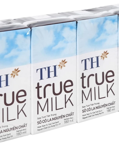 Sữa TH True Milk socola nguyên chất ̣( lốc 4 hộp x 180ml )