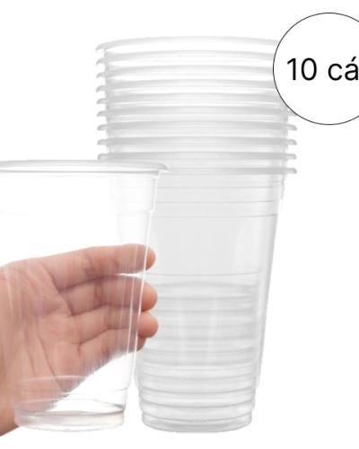 Cốc nhựa 500ml (10 cái)