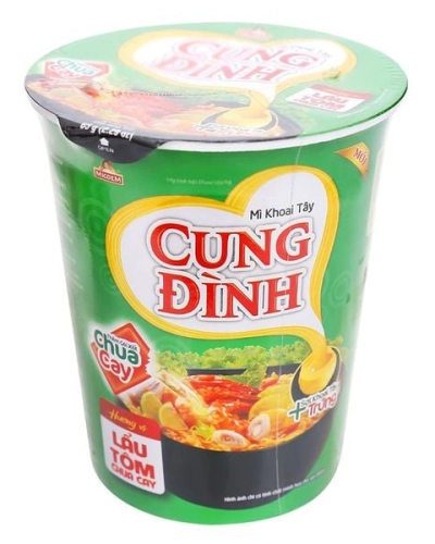 Mì ly khoai tây vị lẩu tôm chua cay Cung Đình (ly 65g)