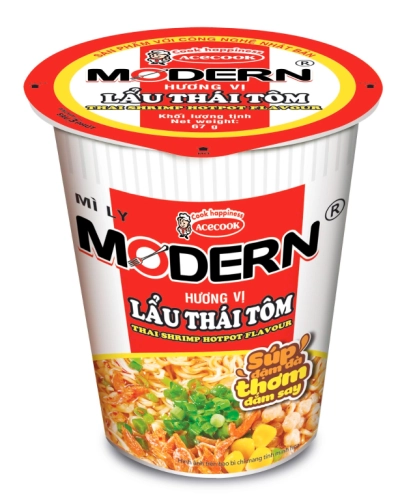 Mì ly Modern vị lẩu thái tôm (ly 65g)
