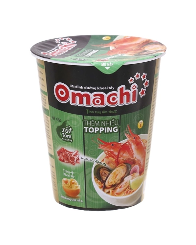 Mì ly omachi tôm chua cay thái ( ly 66g )
