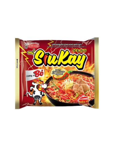 Mì Siu Kay vị bò (gói 127g)