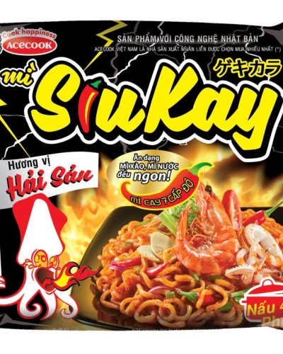 Mì SiuKay vị hải sản (gói 128g)