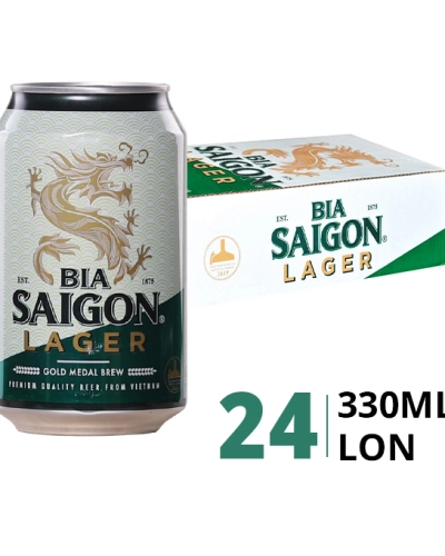 Bia Sài Gòn Lager (thùng 24 lon x 330ml)