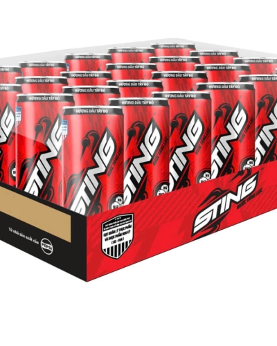 Nước tăng lực Sting dâu (thùng 24 lon x 320ml)