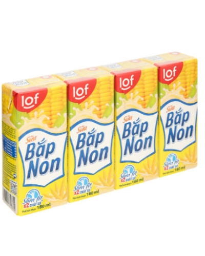 Sữa bắp non Lif (lốc 4 hộp x 180ml)