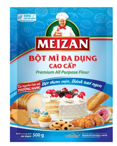 Bột mì đa dụng cao cấp Meizan (túi 500g)