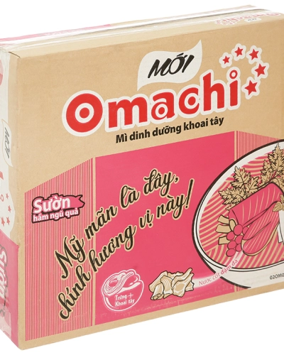 Mì omachi sườn hầm ngũ quả (thùng 30 gói x 80g)