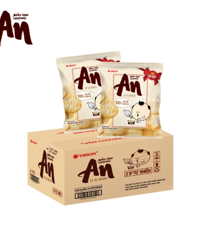 Bánh gạo An vị tự nhiên orion 151,2g ( 20 gói x thùng )