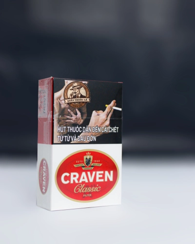 Thuốc lá Craven Classic mèo đỏ (cây 10 bao)