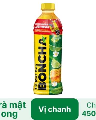 Trà mật ong Boncha vị chanh (chai x 450ml)