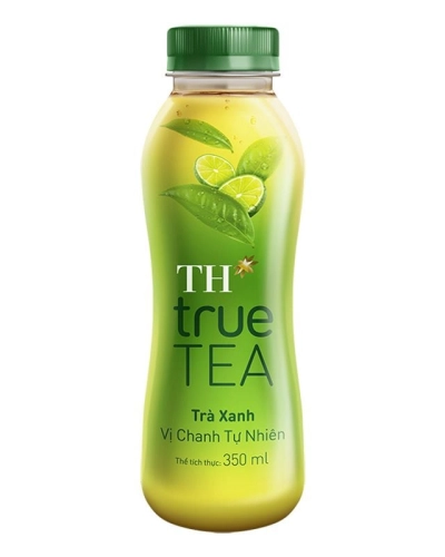 Nước TH True Tea trà xanh vị chanh tự nhiên (chai 350ml)