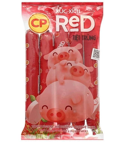 Xúc xích tiệt trùng Red (5 cây x 40g)
