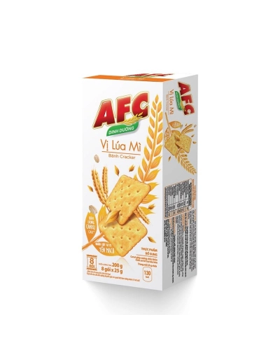 Bánh AFC vị lúa mì (hộp 8 gói x 25g)(200g)