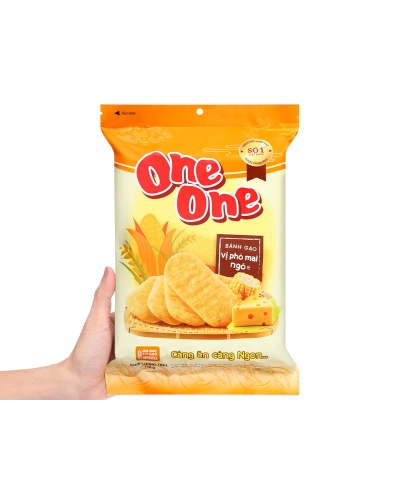 Bánh gạo One One vị phô mai ngô (gói x 118g)