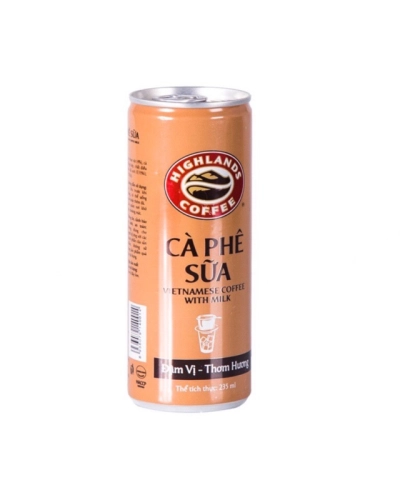 Cafe sữa Highlands Coffee (lon x 235ml)