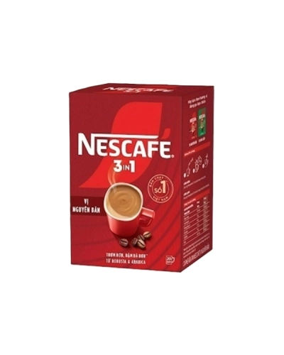 Cà Phê Nescafe 3In1 Vị Nguyên Bản -hộp 18 gói