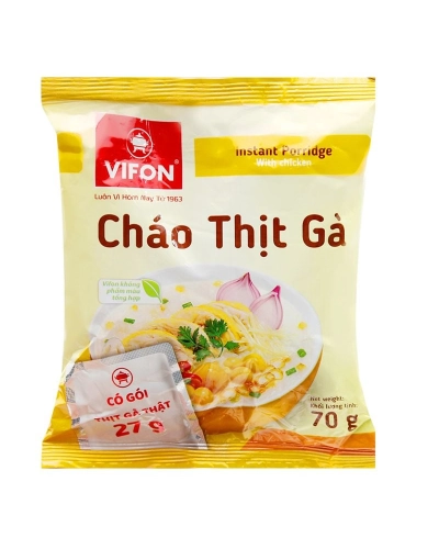 Cháo thịt gà Vifon (gói 70g)