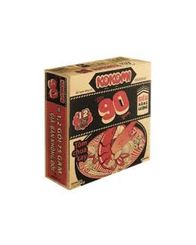 Mì Kokomi 90 tôm chua cay (thùng 30 gói x 90g)