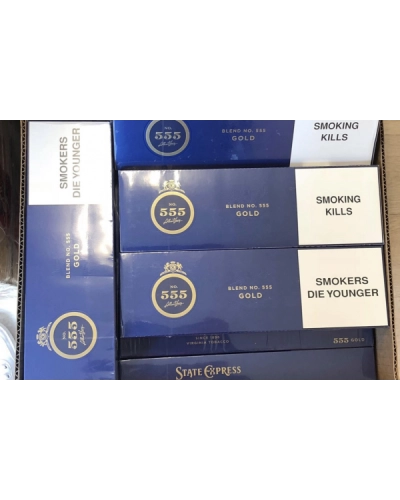 Thuốc lá Ba Số 555 Việt Nam bao ngắn (cây 10 bao)