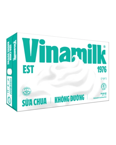 Sữa chua Vinamilk không đường 100g (thùng 48 hộp x 100g)