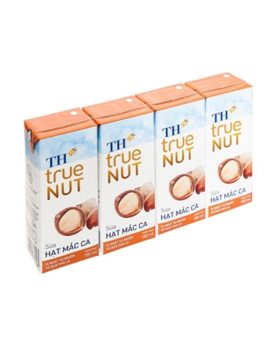 Sữa hạt macca TH True Nut hộp 180ml (vỉ 4 hộp x 180ml)
