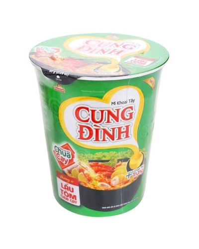 Mì ly khoai tây vị lẩu tôm chua cay Cung Đình (ly 65g)