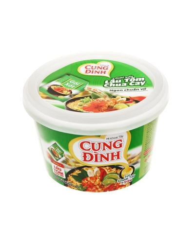 Mì khoai tây Cung Đình lẩu tôm chua cay (gói x 85g)
