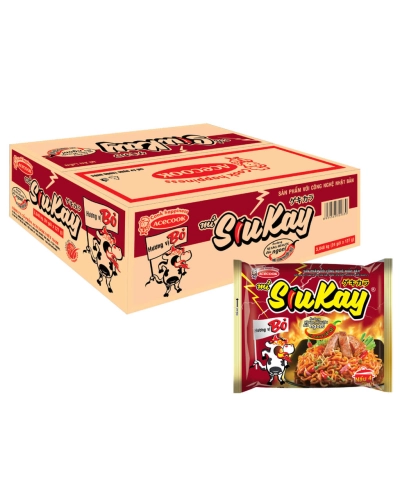 Mì Siu Kay vị bò (thùng 24 gói x 127g)