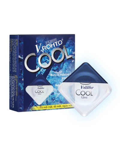 Thuốc nhỏ mắt vrohto Cool (mỏi mắt, xung huyết kết mạc, ngứa mắt, ngừa các bệnh về mắt)