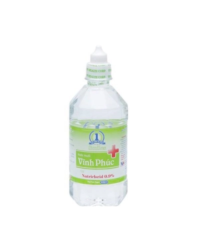 Nước muối sinh lý Vĩnh Phúc (Chai 500ml )natri clorid 0.9%