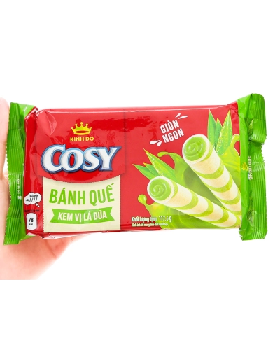 Bánh quế Cosy vị lá dứa 117,6g