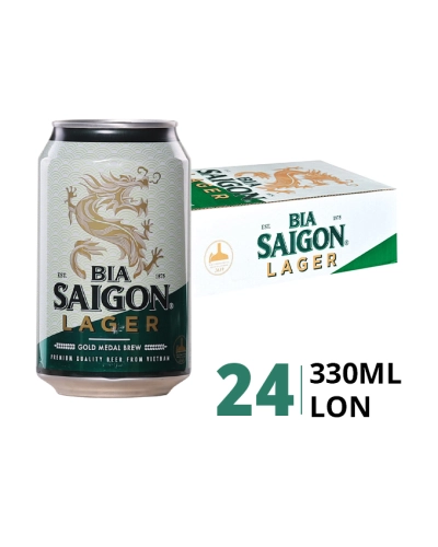 Bia Sài Gòn Lager (thùng 24 lon x 330ml)