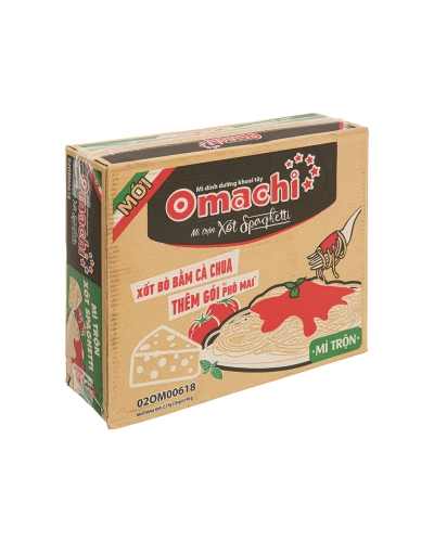 Mì trộn khoai tây sốt spaghetti Omachi (thùng 30 gói x 91g)
