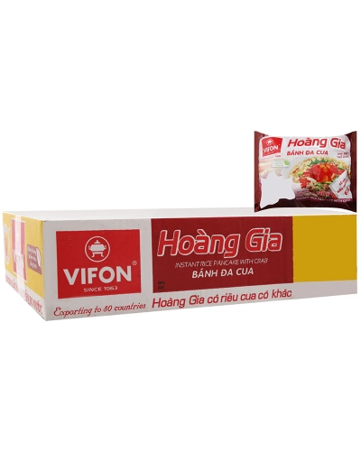 Bánh đa cua Hoàng Gia Vifon (thùng 18 gói x 120g)
