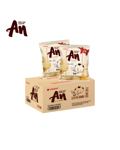 Bánh gạo An vị tự nhiên orion 151,2g ( 20 gói x thùng )