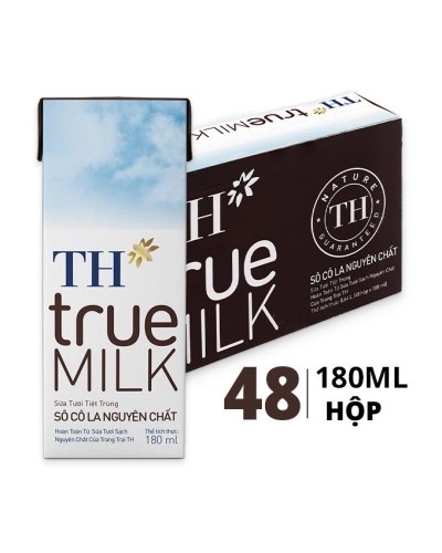 Sữa TH True Milk socola nguyên chất ̣(thùng 12 lốc x 180ml)